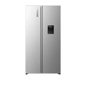 HISENSE SIDE BY SIDE REFRIGERATOR WITH DISPENSER SILVER 529L